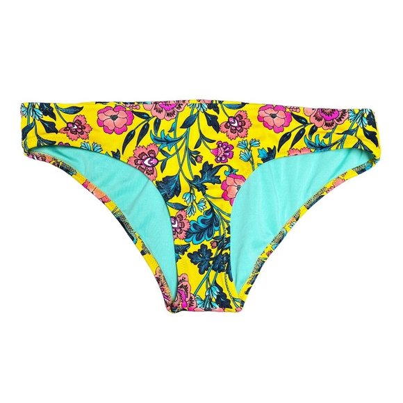 Shade & Shore Other - New Shade & Shore Bikini Bottoms XS Yellow Floral Swim Bottoms X-Small NWOT
